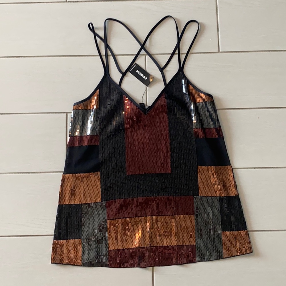 Express sparkly top
